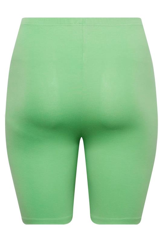 YOURS Plus Size Green Cycling Shorts | Yours Clothing 5