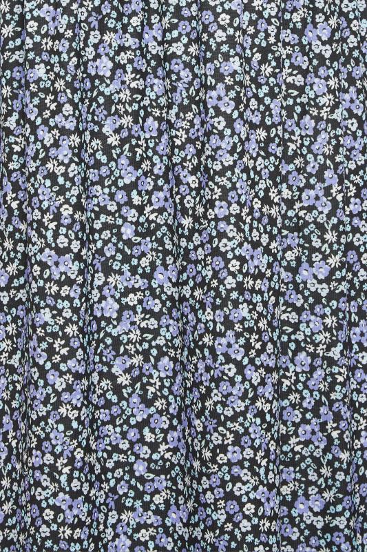 M&Co Petite Blue Ditsy Floral Print Midi Dress | M&Co 5