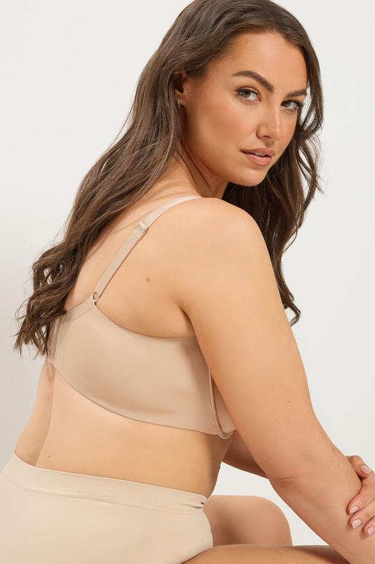YOURS Plus Size Nude Moulded Underwired New T-Shirt Bra | Yours Clothing 6