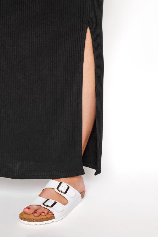 LTS Tall Maternity Black Ribbed Maxi Skirt 3