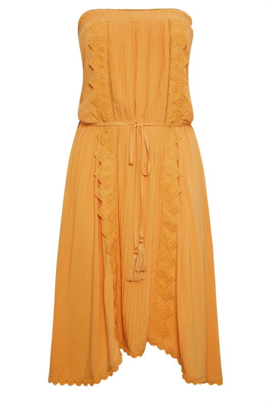 Aveneue Yellow Strapless Beach Dress 5