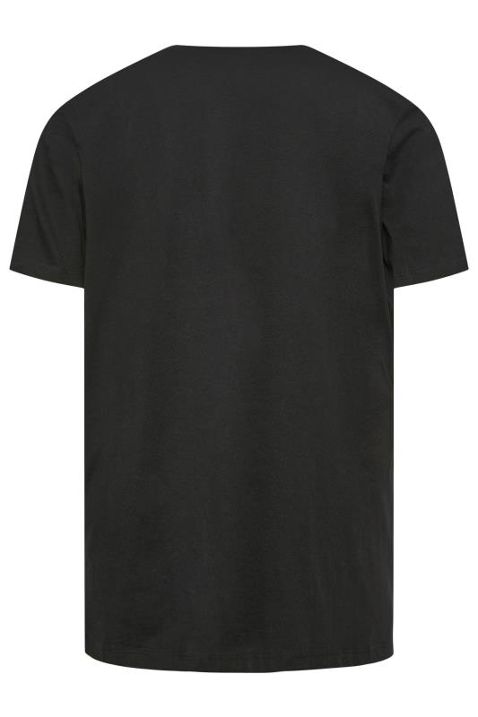 JACK & JONES Black Flamingo Short Sleeve Crew Neck T-Shirt | BadRhino 3