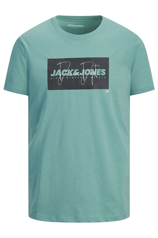 JACK & JONES Big & Tall Blue Logo Graphic T-Shirt | BadRhino 2