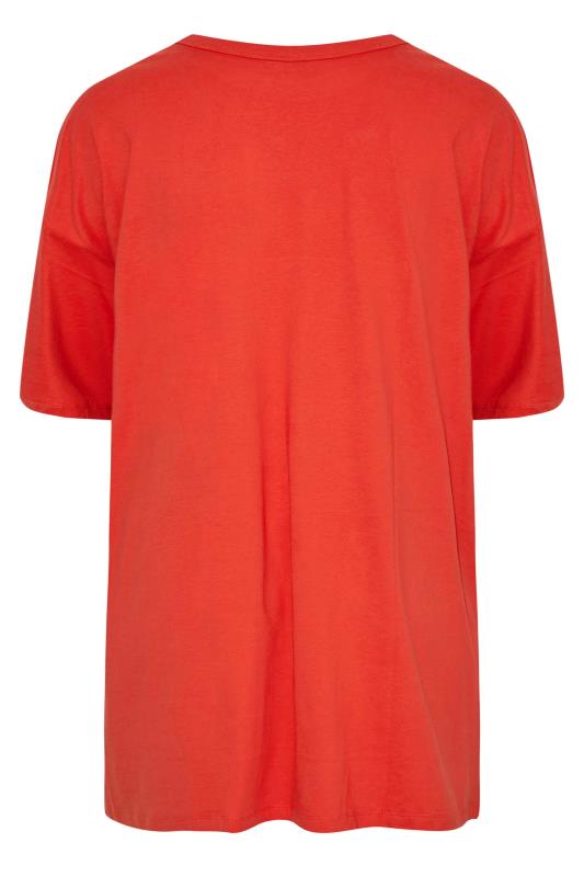 Curve Red 'Michigan' Oversized Tunic Top 8