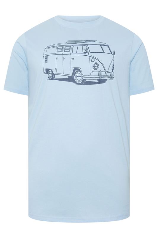 BadRhino Big & Tall Blue Campervan Graphic T-Shirt | BadRhino 5
