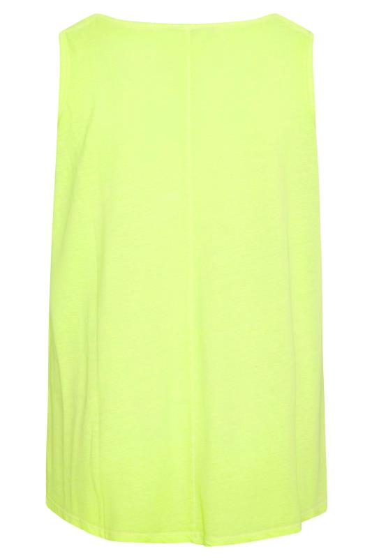 Curve Neon Lime Green Cut Out Strap Vest Top 6
