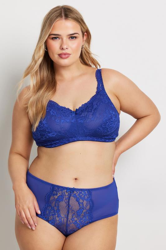  YOURS Curve Cobalt Blue Lace Bra