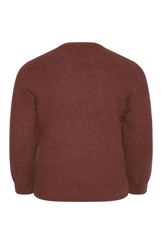 SUPERDRY Big & Tall Brown Knitted Jumper 2
