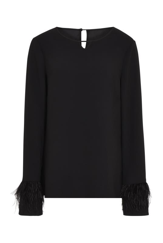 Feather Trim Sleeve Blouse | Long Tall Sally