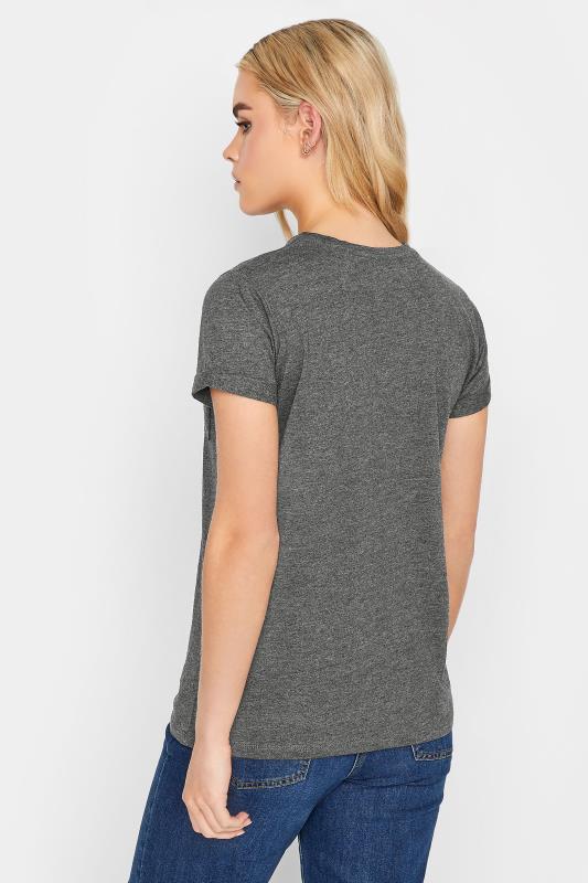 Petite Grey Short Sleeve Pocket T-Shirt | PixieGirl  3