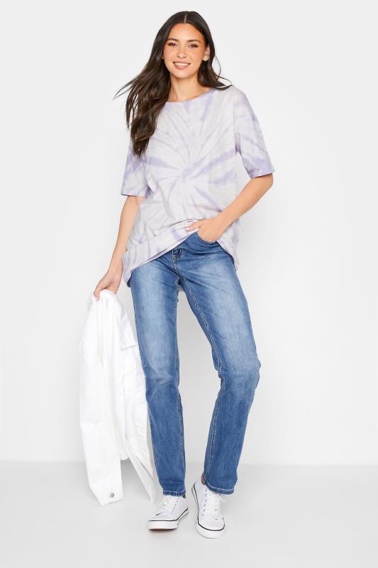 LTS Tall Women's Lilac Purple Tie Dye T-Shirt | Long Tall Sally 2