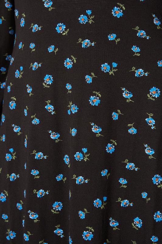 LTS Tall Black & Blue Floral Print Midi Dress_S.jpg