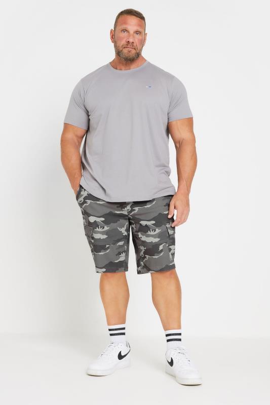 BadRhino Big & Tall Grey Camo Cargo Shorts | BadRhino 3