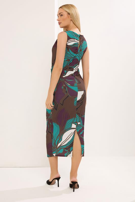 STAR Chocolate Brown Floral Wrap Dress | StarByJM 2