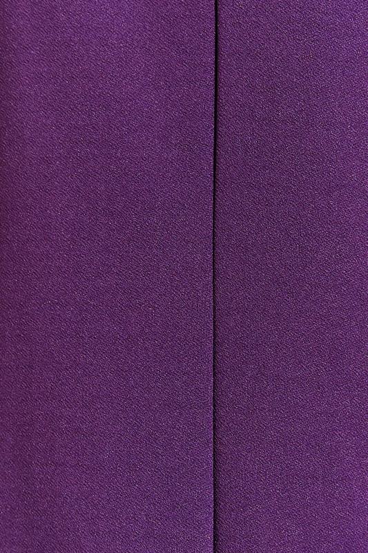 LTS Tall Women's Dark Purple Scuba Longline Blazer | Long Tall Sally 5