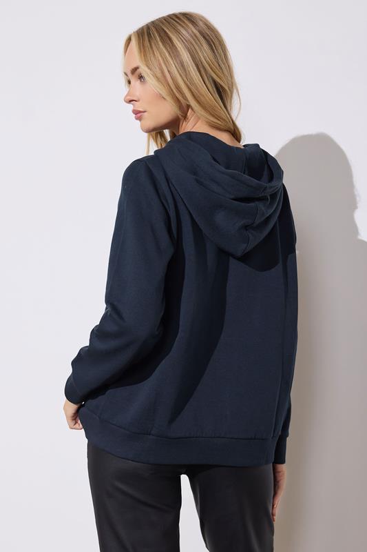 M&Co Navy Blue Essential Zip Hoodie | M&Co 2