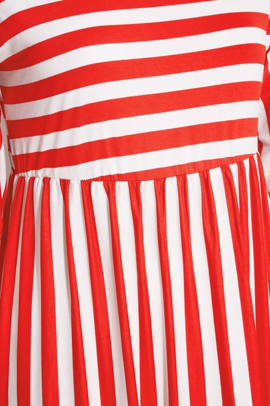 LIMITED COLLECTION Curve Red Stripe Print Midaxi Smock Dress_Z.jpg