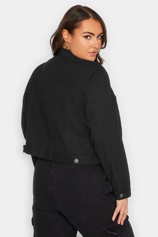 YOURS Plus Size Curve Black Denim Jacket | Yours Clothing 3