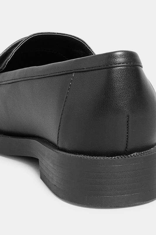 Black Faux Leather Tassel Loafers In Wide E Fit & Extra Wide EEE Fit | Yours Clothing 4