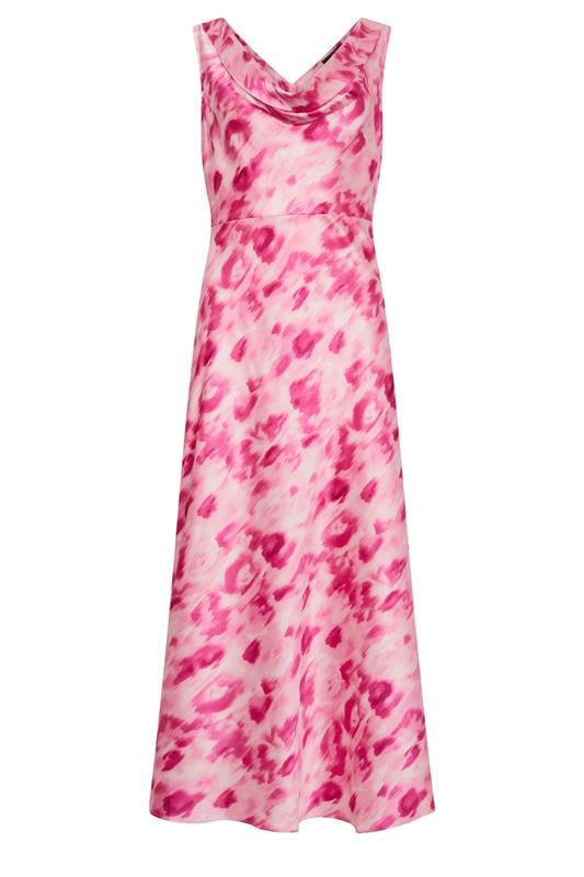 STAR Pink Abstract Cowl Neck Dress | StarByJM 5