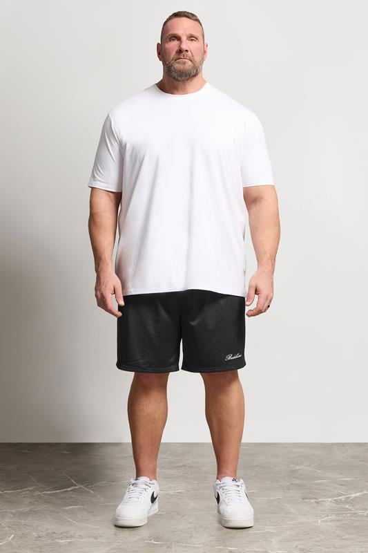 BadRhino Big & Tall Black Lightweight Mesh Shorts | BadRhino 4