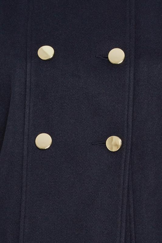 YOURS Plus Size Navy Blue Collared Formal Coat | Yours Clothing 5