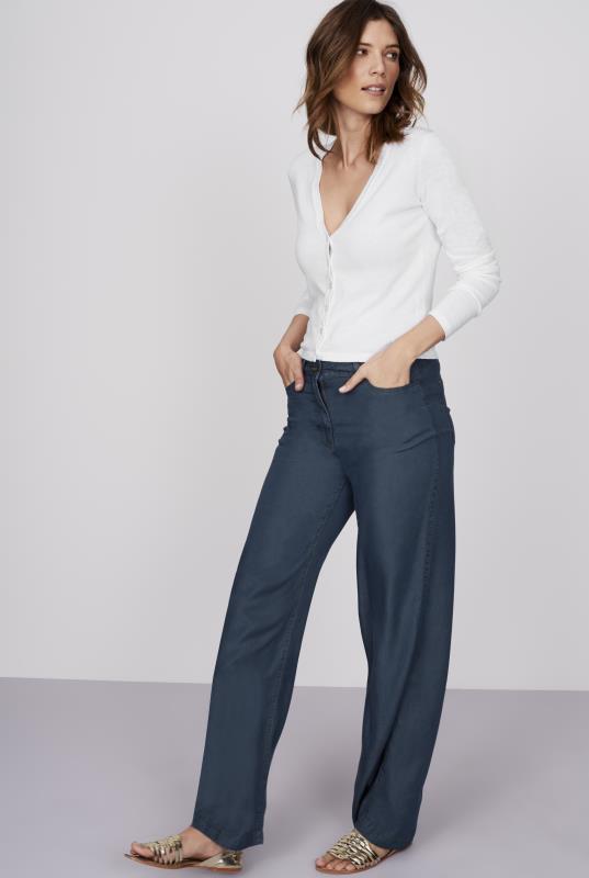 Wideleg Tencel Jeans | Long Tall Sally