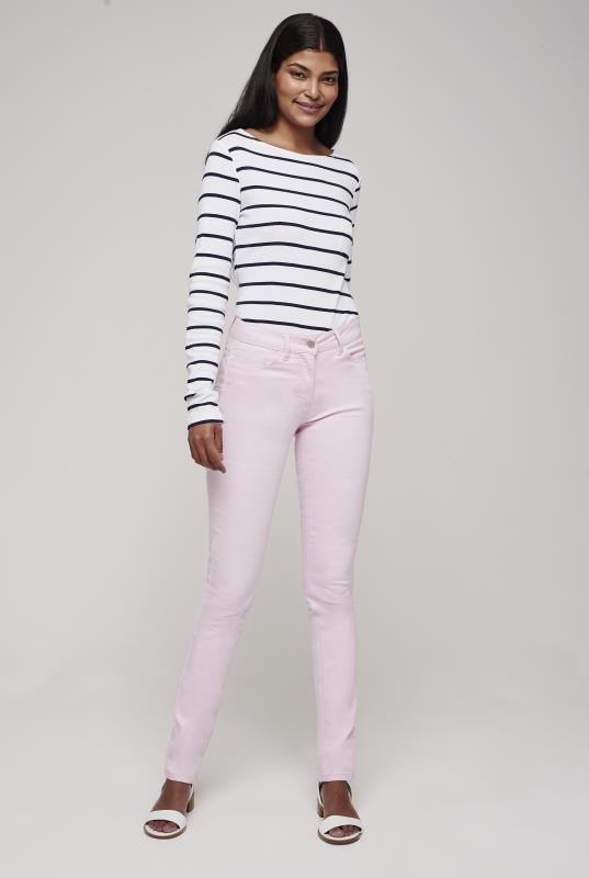 Dusky Pink Low Rise Shaper Skinny Jean | Long Tall Sally