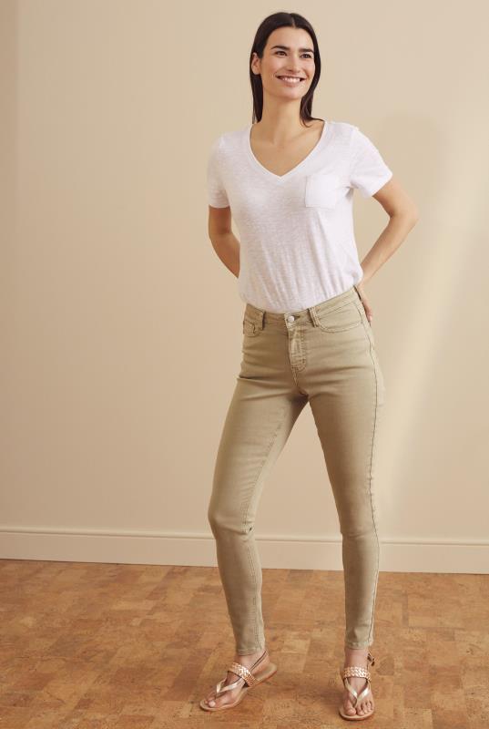 Tan Skinny Low Rise Jeans Long Tall Sally 