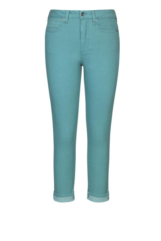 coloured cropped jeans
