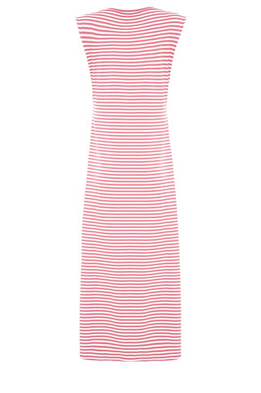LTS Tall Red Stripe Midi Dress 8