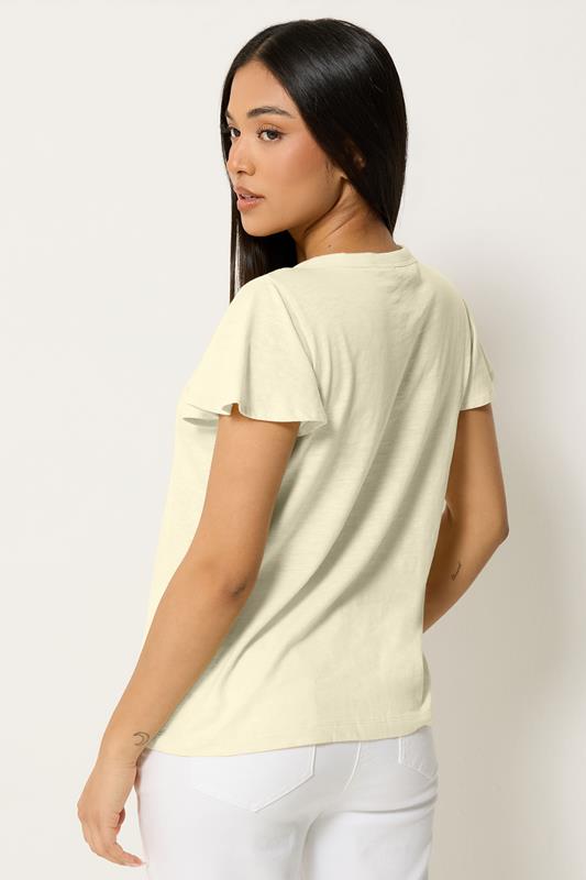 M&Co Petite Lemon Yellow Short Sleeve Cotton Shirt | M&Co 4