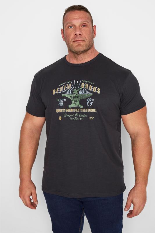 Men's  REPLIKA Big & Tall Black Denim Goods Printed T-Shirt