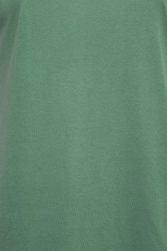 YOURS Plus Size Sage Green Essential V-Neck T-Shirt | Yours Clothing 4