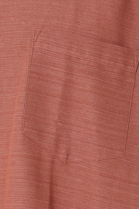BadRhino Big & Tall Clay Orange Short Sleeve Slub Shirt | BadRhino 8