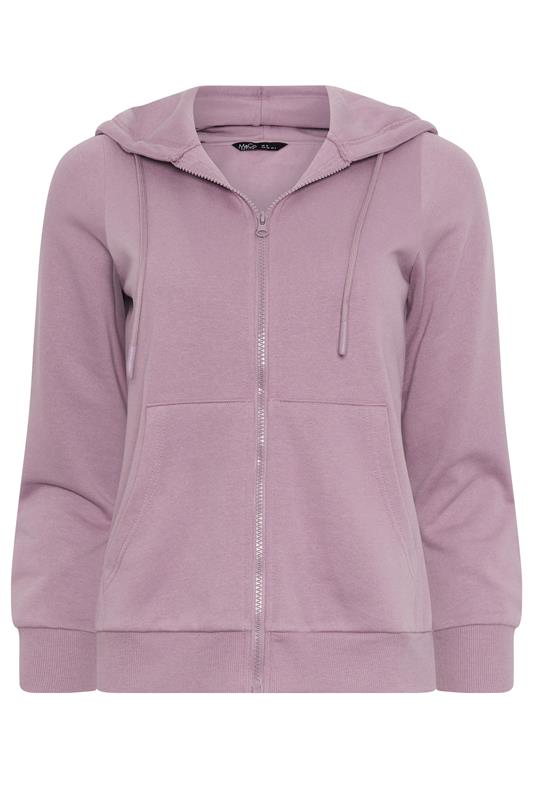 M&Co Petite Light Purple Essential Zip Hoodie | M&Co 5