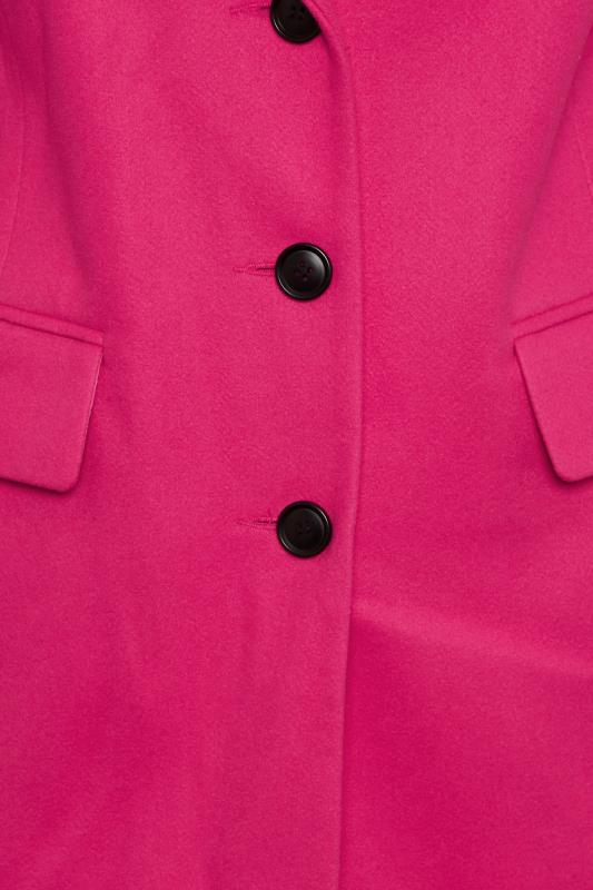 YOURS Plus Size Pink Midi Formal Coat | Yours Clothing 5