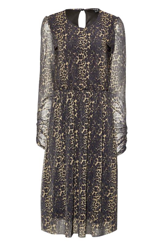 LTS Tall Leopard Print Mesh Midi Dress | Long Tall Sally  6