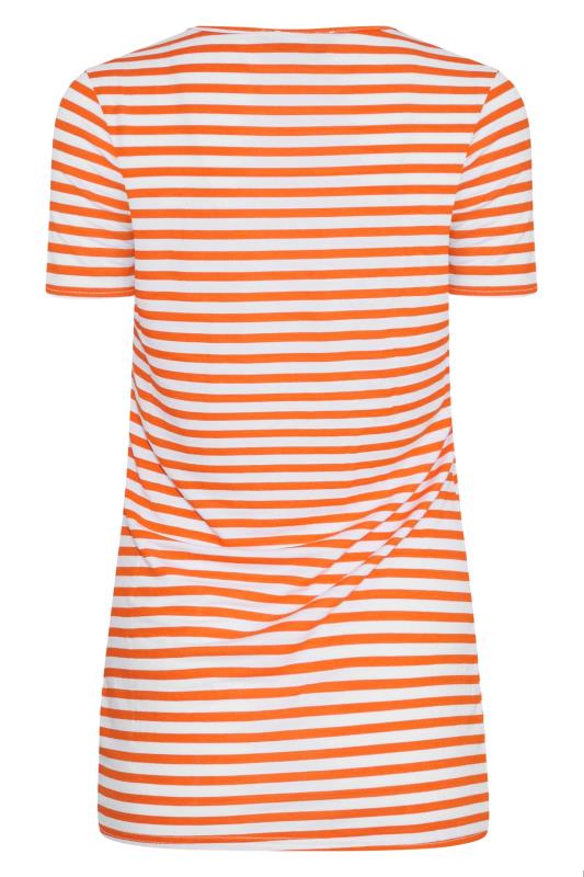 LTS Tall Women's Orange Stripe T-Shirt | Long Tall Sally  6