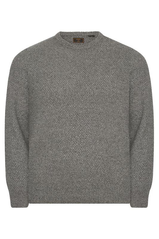 Men's  SUPERDRY Big & Tall Grey Knitted Jumper