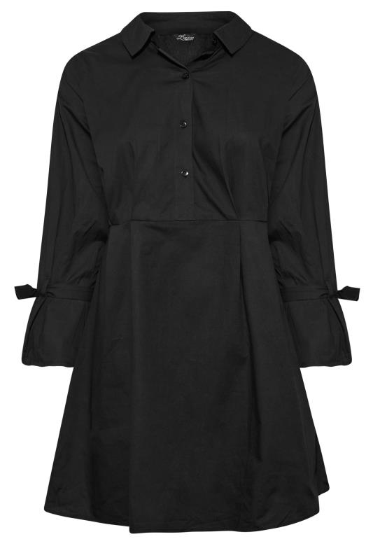 LIMITED COLLECTION Plus Size Black Tunic Shirt Dress | Yours Clothing 7