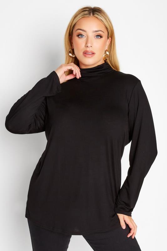  Tallas Grandes LIMITED COLLECTION Curve Black Turtle Neck Top
