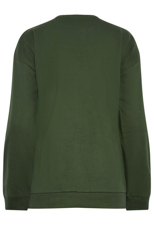 LTS Tall Khaki Green Long Sleeve Sweatshirt | Long Tall Sally  7