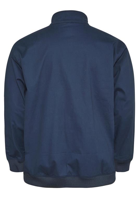 Big & Tall Men's BadRhino Navy Blue Harrington Jacket | BadRhino 4