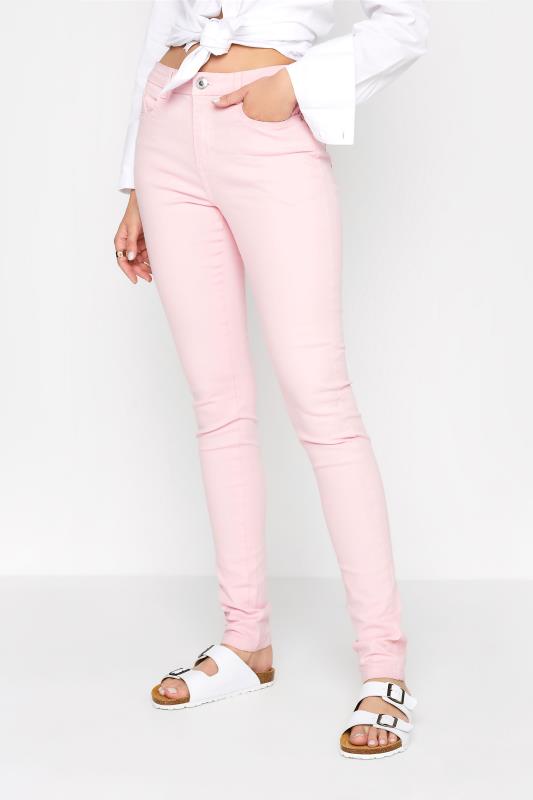 LTS Tall Light Pink AVA Skinny Jeans 1