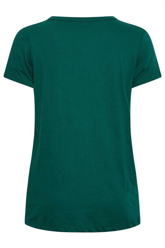 YOURS Plus Size Green T-Shirt | Yours Clothing 7