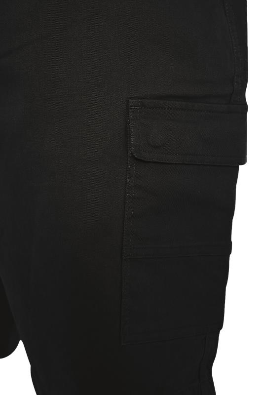 BadRhino Big & Tall Black Stretch Cargo Shorts_S.jpg