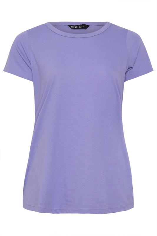 YOURS Plus Size Purple T-Shirt | Yours Clothing 5