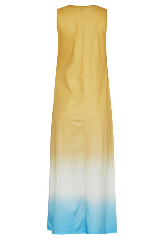 LTS Tall Women's Yellow Ombre Print Sleeveless Smock Dress | Long Tall Sally 7