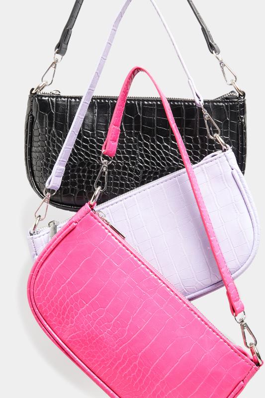 Pink Faux Croc Shoulder Bag_I.jpg